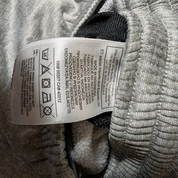 Men's Grey Adidas Joggers Sweat Pants - Picture 5 of 5